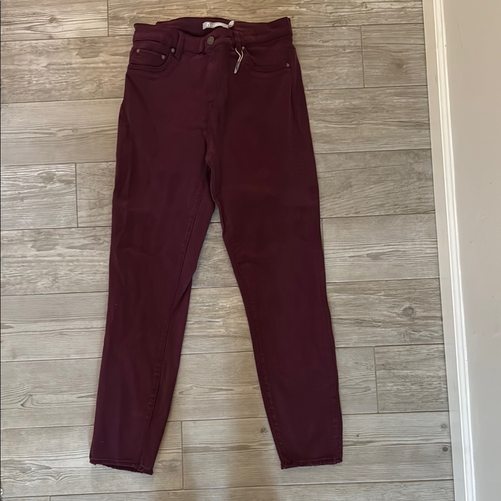Burgundy Skinny Jeans